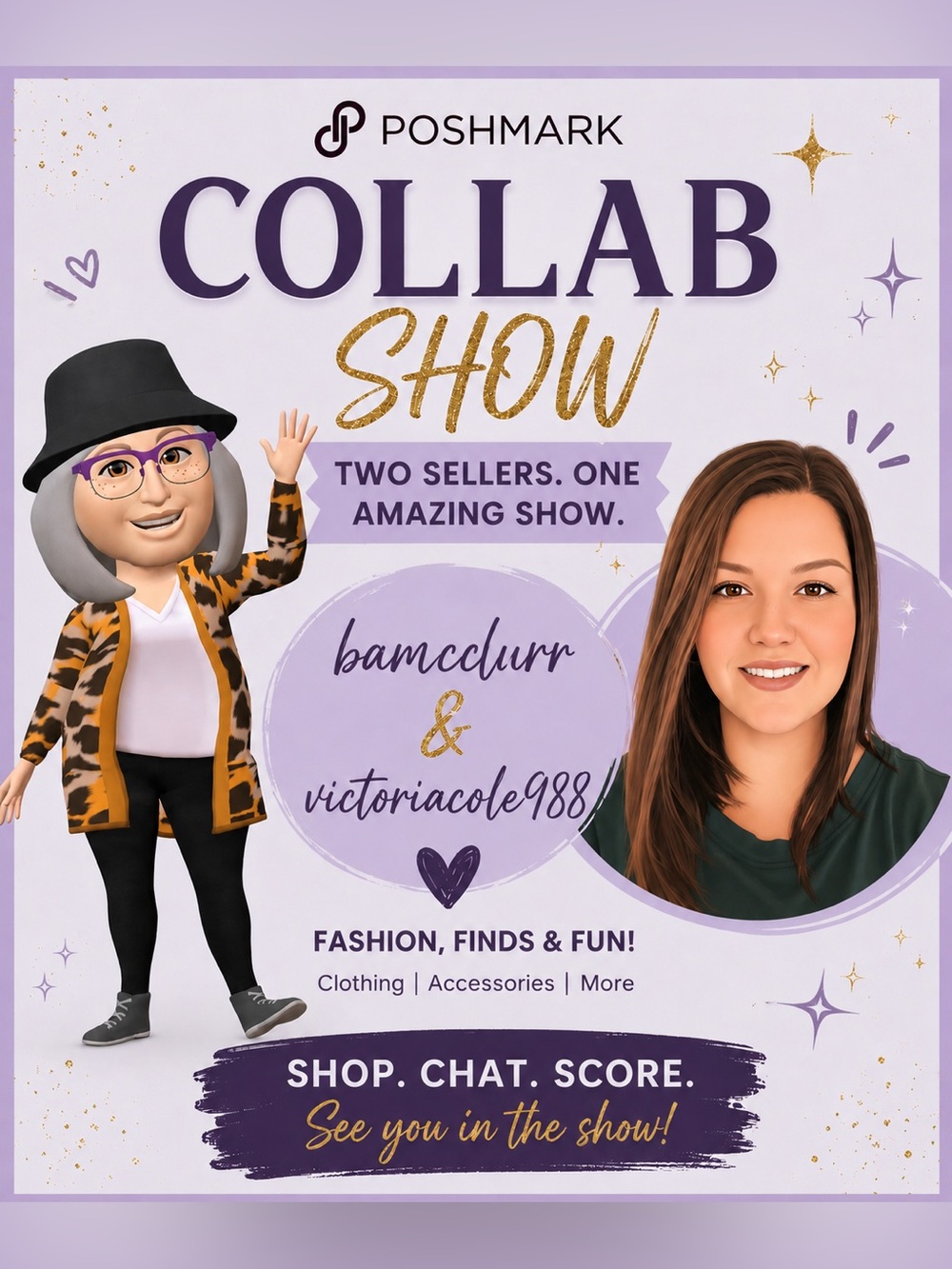 Poshmark Collab Show With Bamcclurr - Live Show Notification